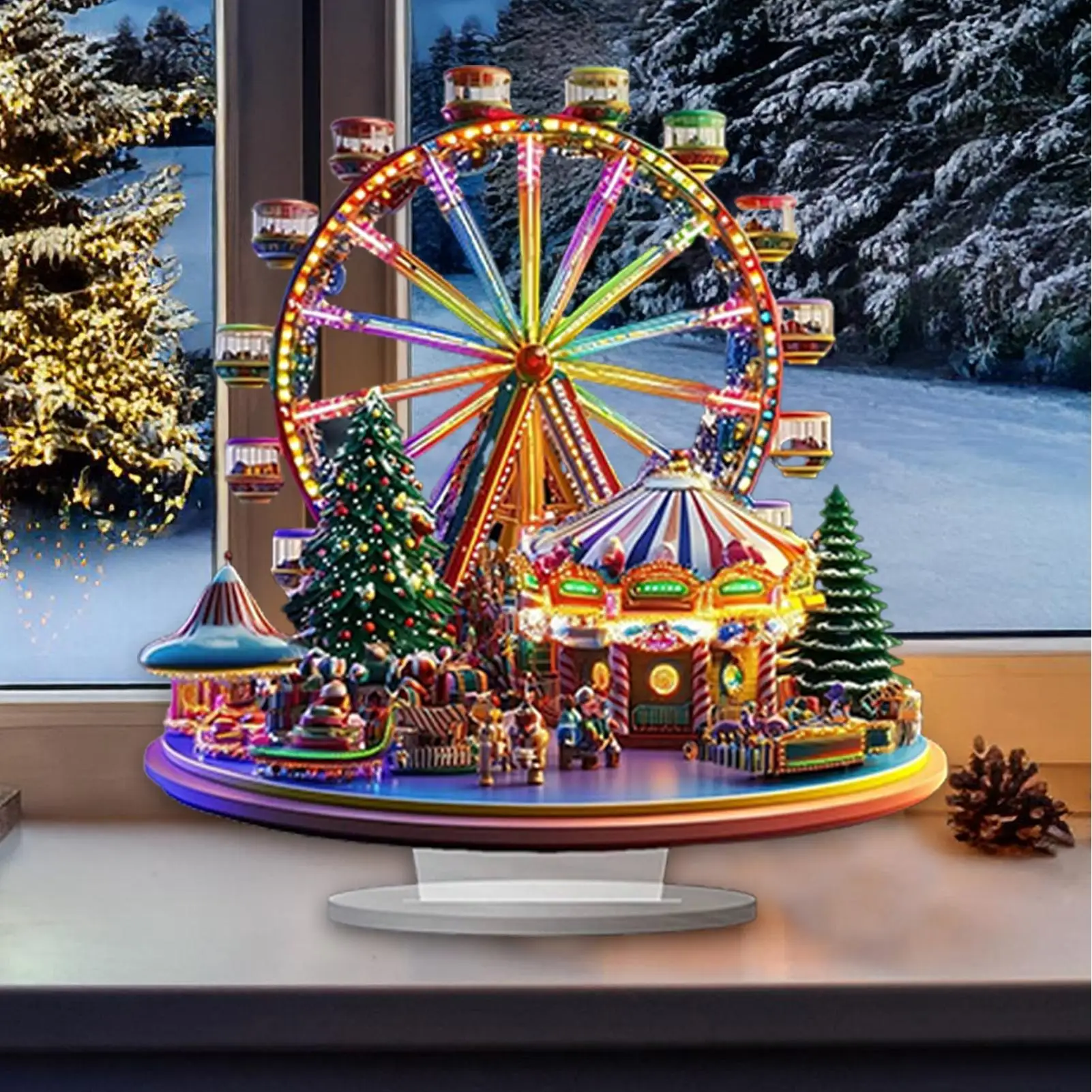 Ferris Wheel Accent Ornament 2D Acrylic - Image 2