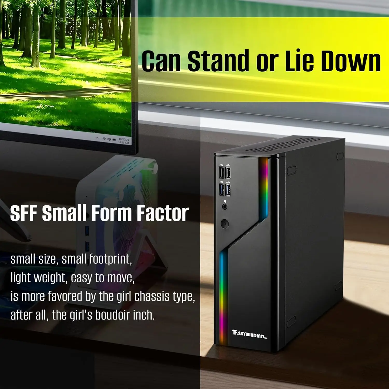 Mini ITX Case ARGB Small Form - Image 3