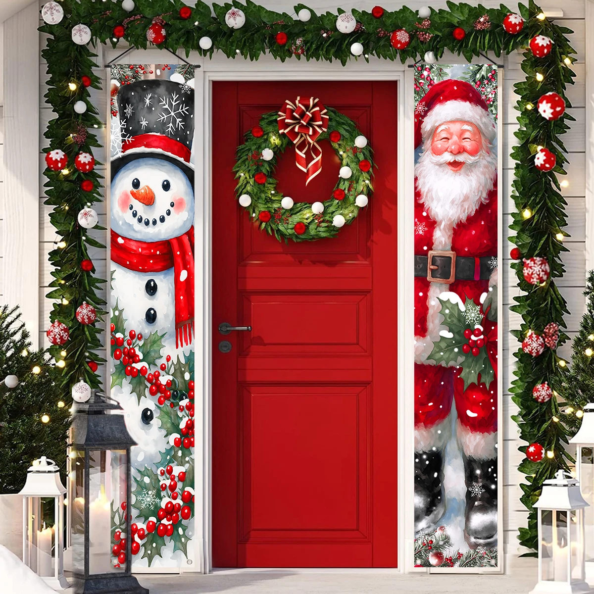 Christmas Hanging Door Banner Merry Christmas - Image 4