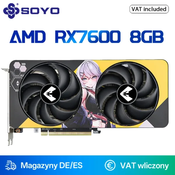 SOYO AMD Radeon RX7600 8GB Gaming