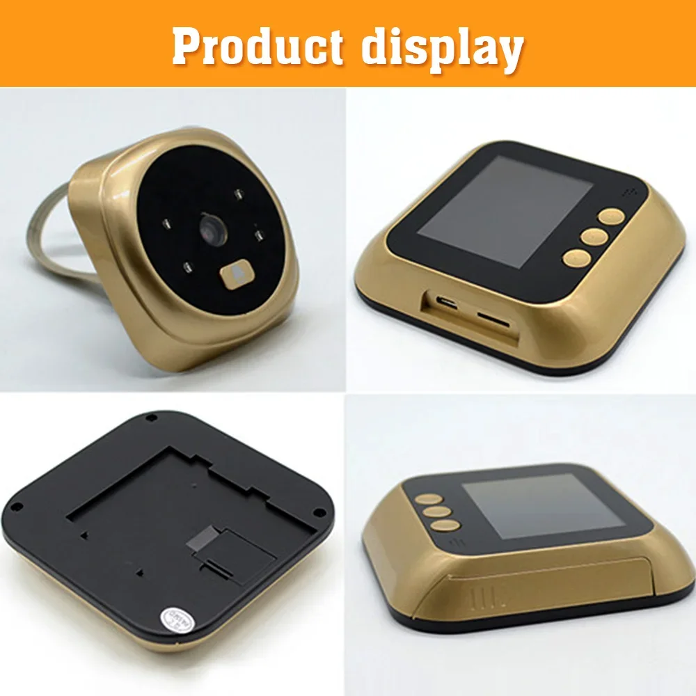 Video Doorbell Door Viewer Camera Door Peephole Door Camera Doorbell with Wireless Monitor Live Night Vision for Home Office - Image 6