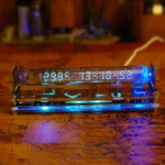 Nixie Tube Table Clocks Vacuum-tube Digital Tabletop Glow Tube Clock Electronic Watches Room Decorating Items Office Desk Gift