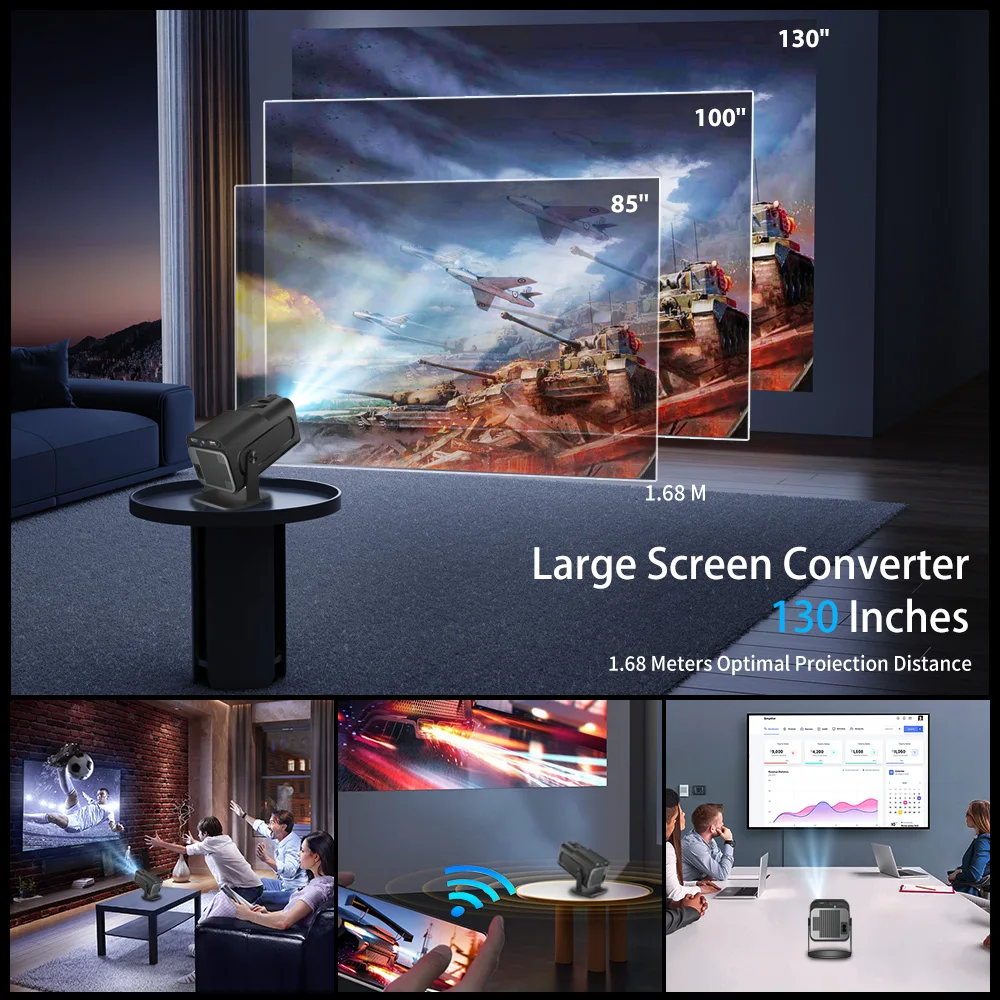 HY320 Mini Portable Projector 4K 1080P - Image 6