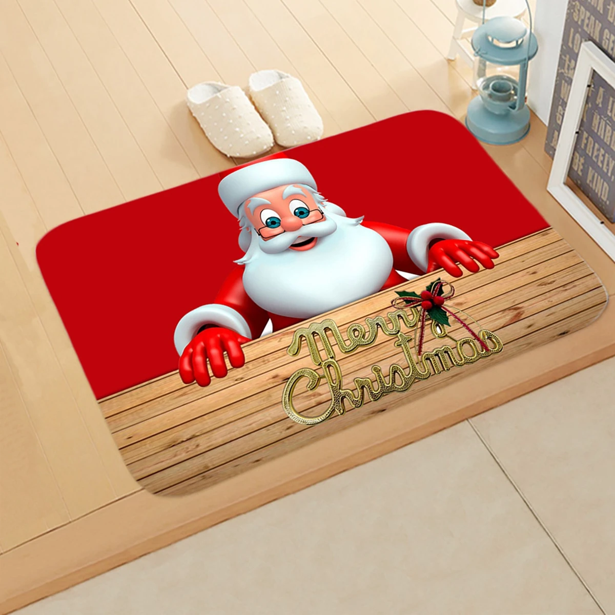 Christmas Door Mat Santa Claus Outdoor - Image 4