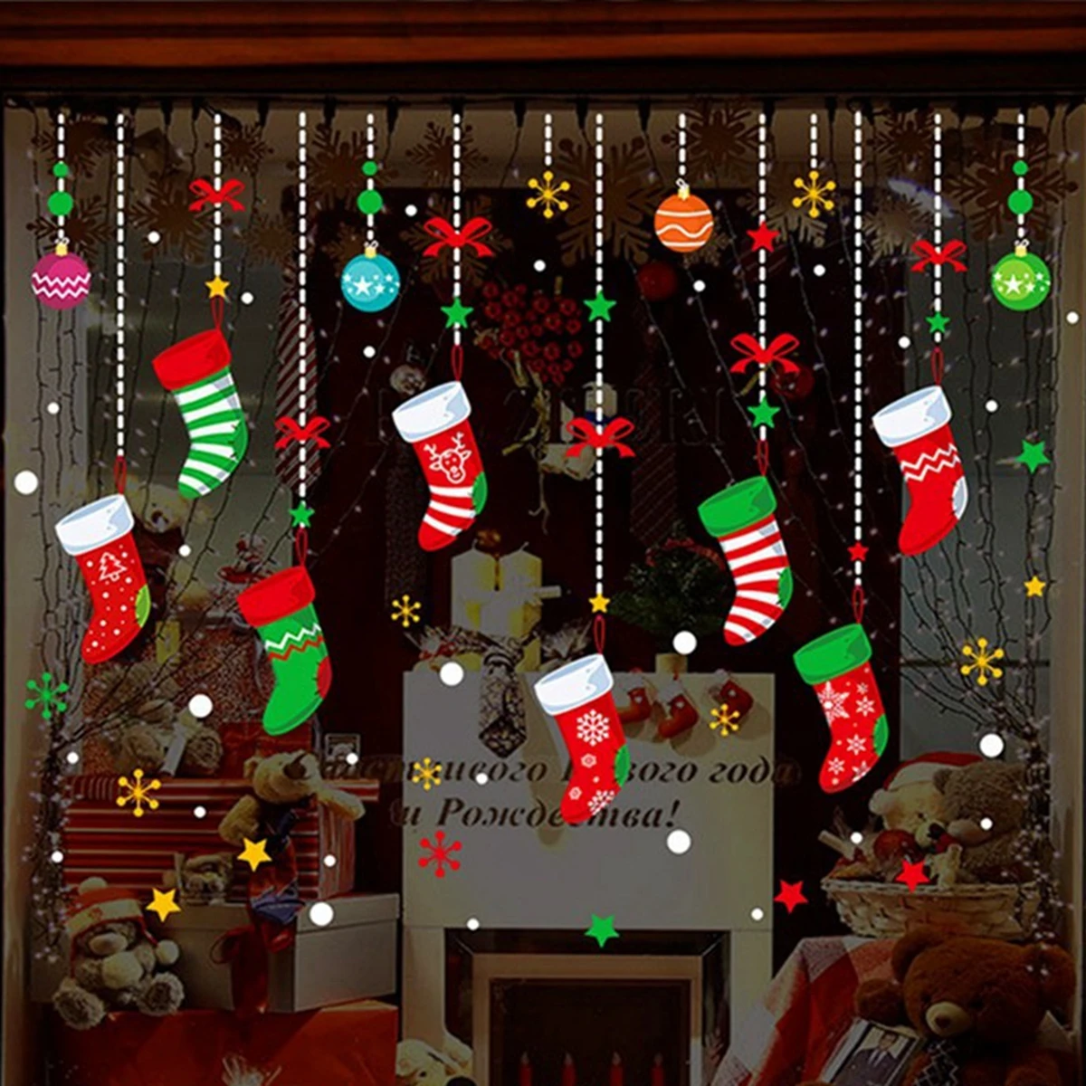 Christmas Wall Window Stickers Marry Christmas - Image 5