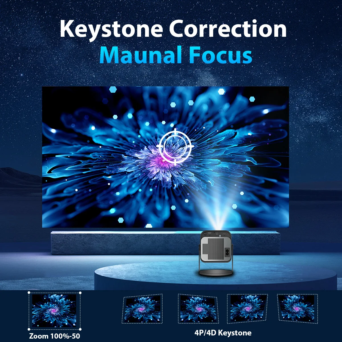 HY320 Mini Portable Projector 4K 1080P - Image 4