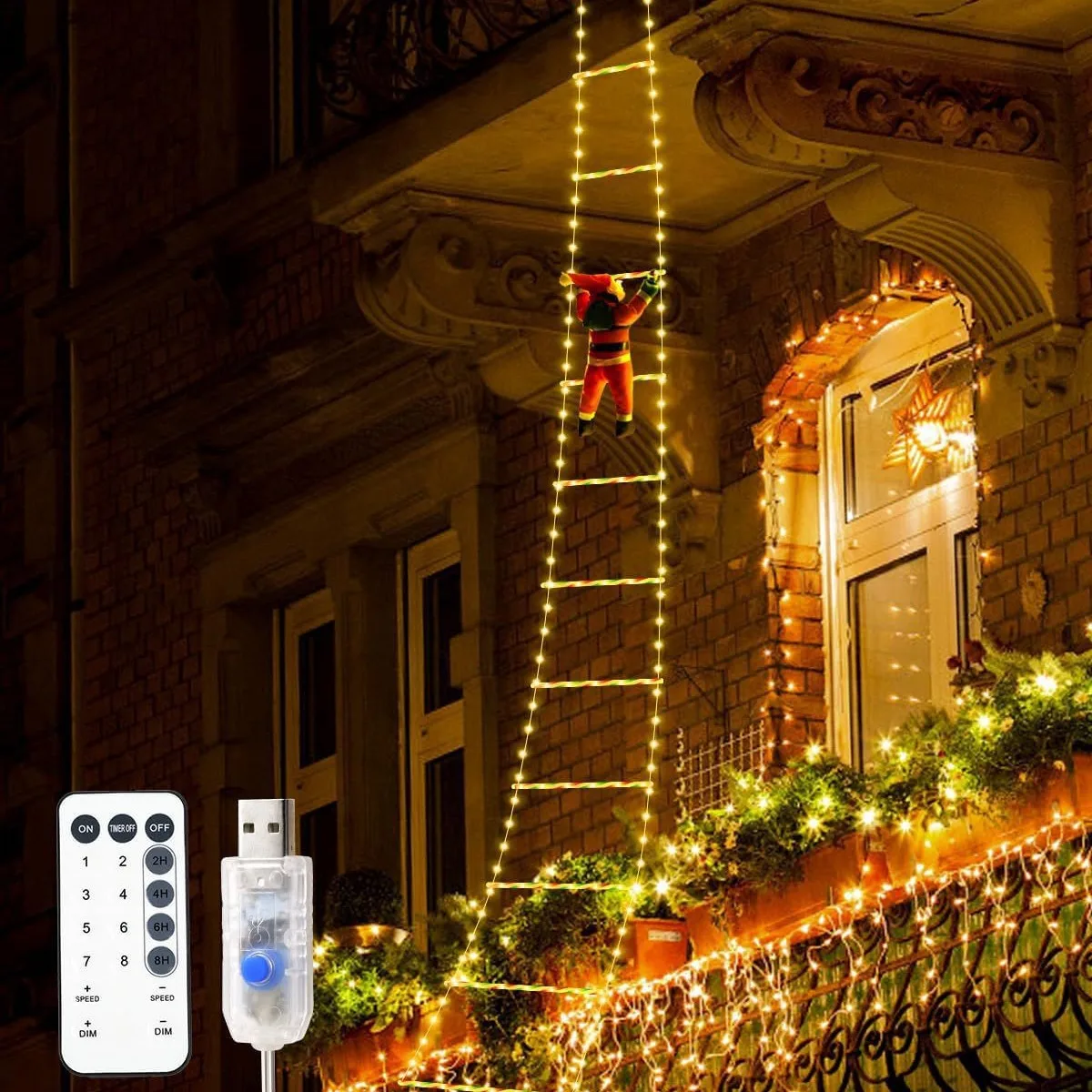 153M Christmas Decoration LED Santa Claus - Image 2