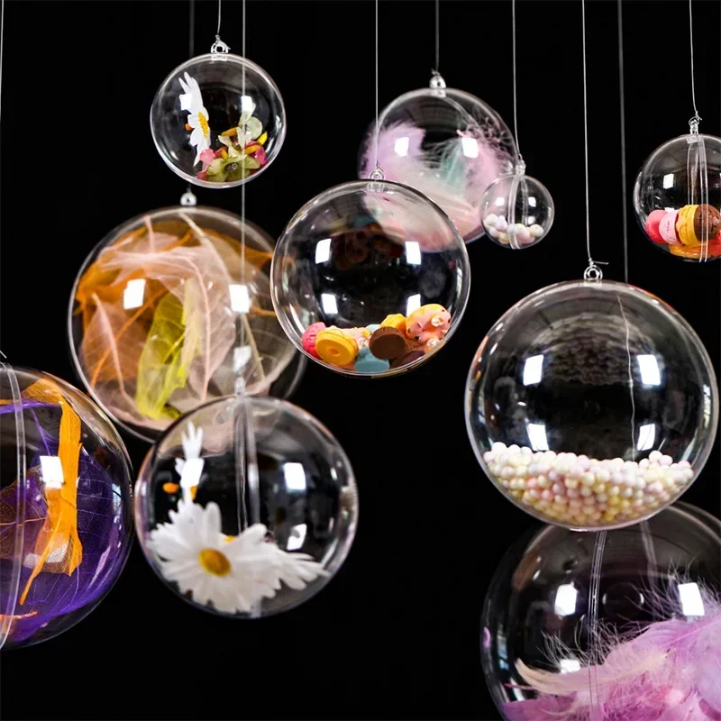 112Pcs DIY Hollow Balls Christmas Plastic - Image 5