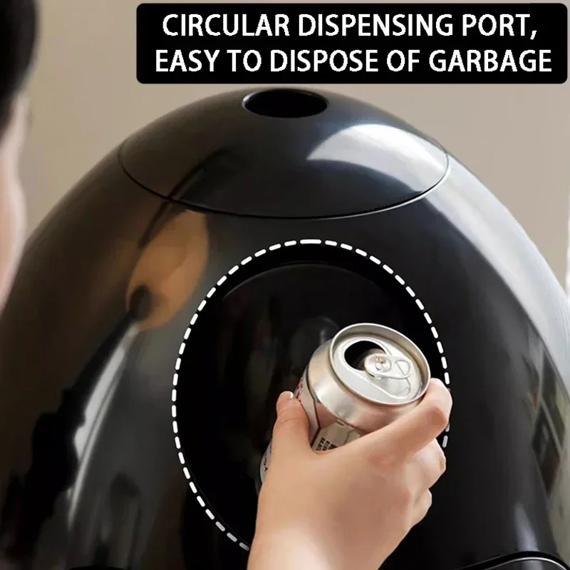 Dinosaur Egg Design Trash Can Large Capacity Room Garbage Collector Kitchen Food Waste Disposal Creative Cartoon Waste Bins - Image 2