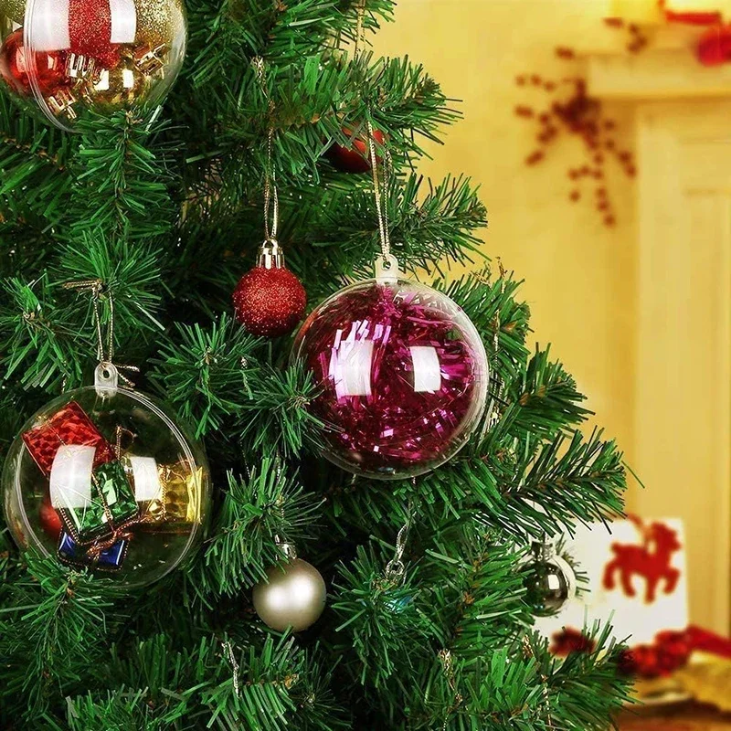 112Pcs DIY Hollow Balls Christmas Plastic - Image 3