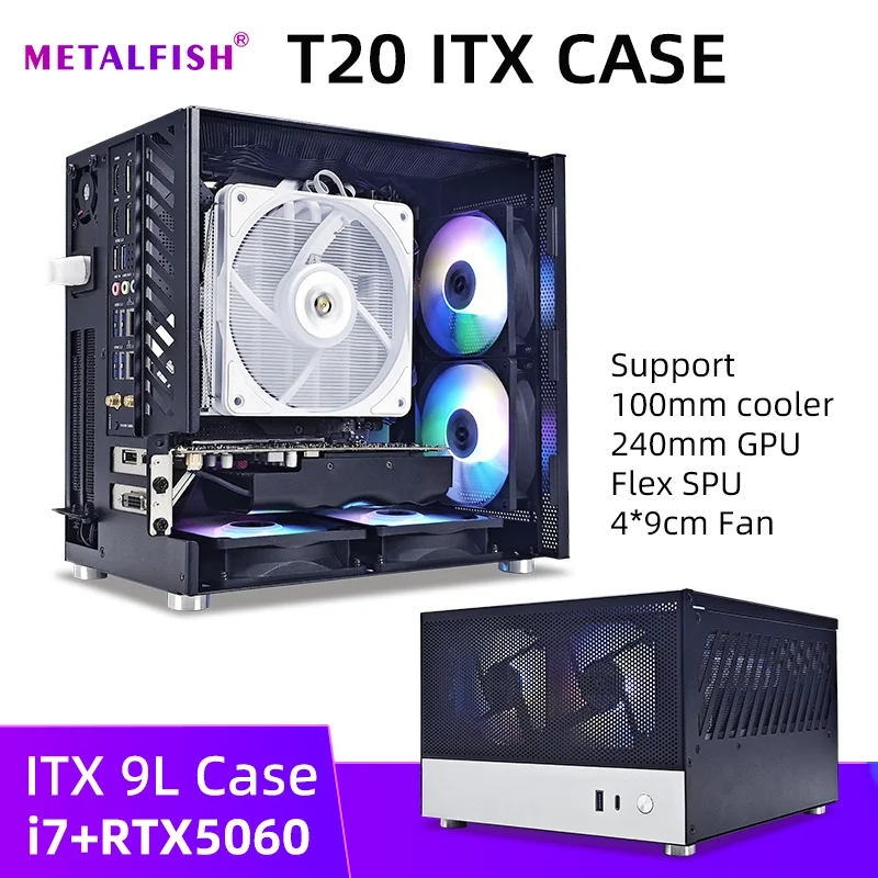 METALFISH T20 Mini ITX White Case