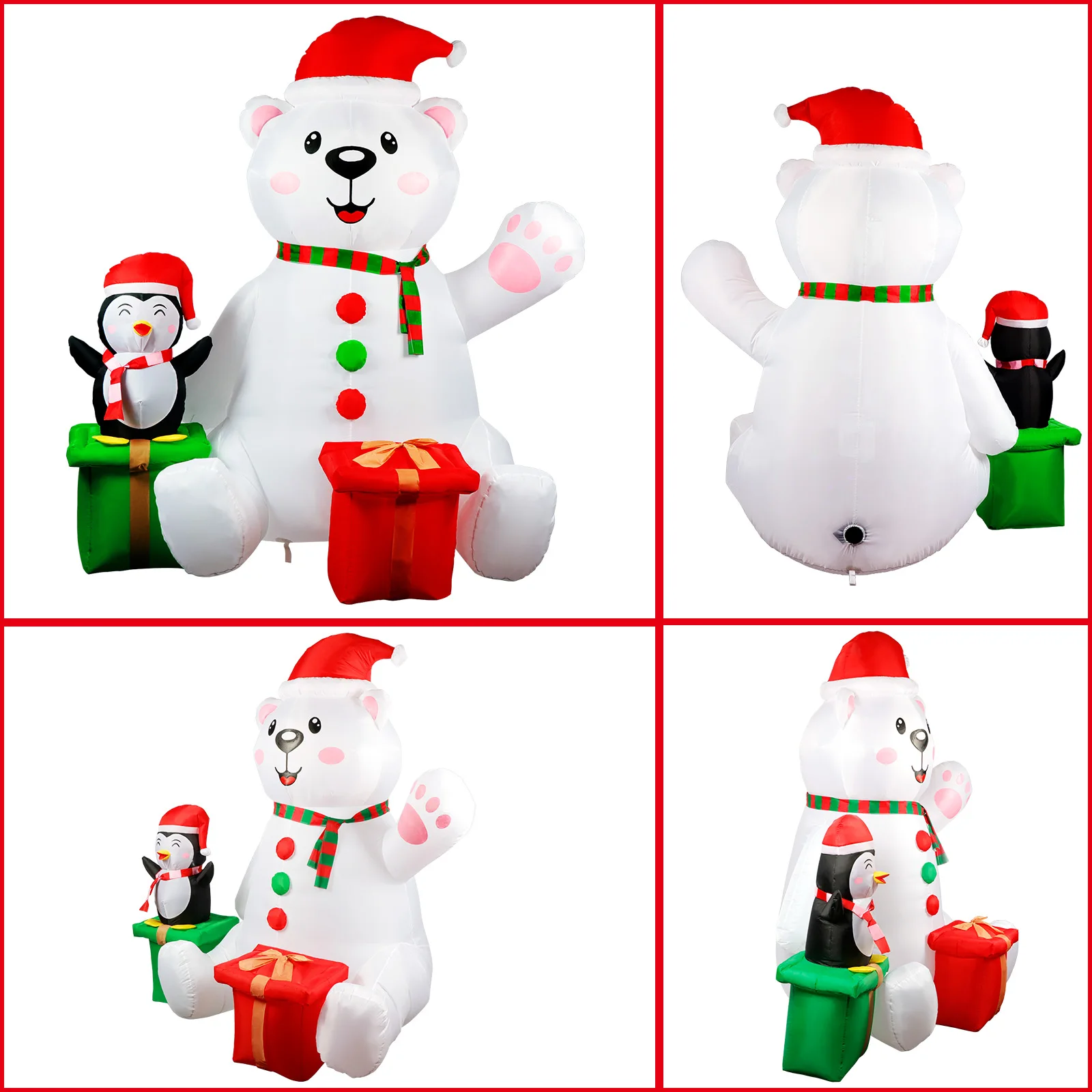 6FT Christmas Inflatables Outdoor Decorations Polar - Image 5