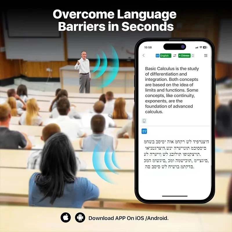 UYUXIO Real Time Translator Headphones AI - Image 2