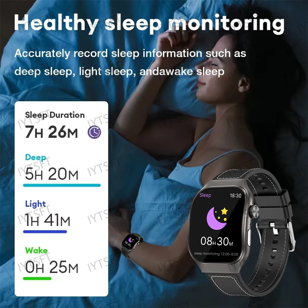 LAXASFIT 2.01 Inch Curved Screen Men's Smart Watch Bluetooth 5.3 HD Call Multiple Sports Modes Woman Watch Gift - Image 6