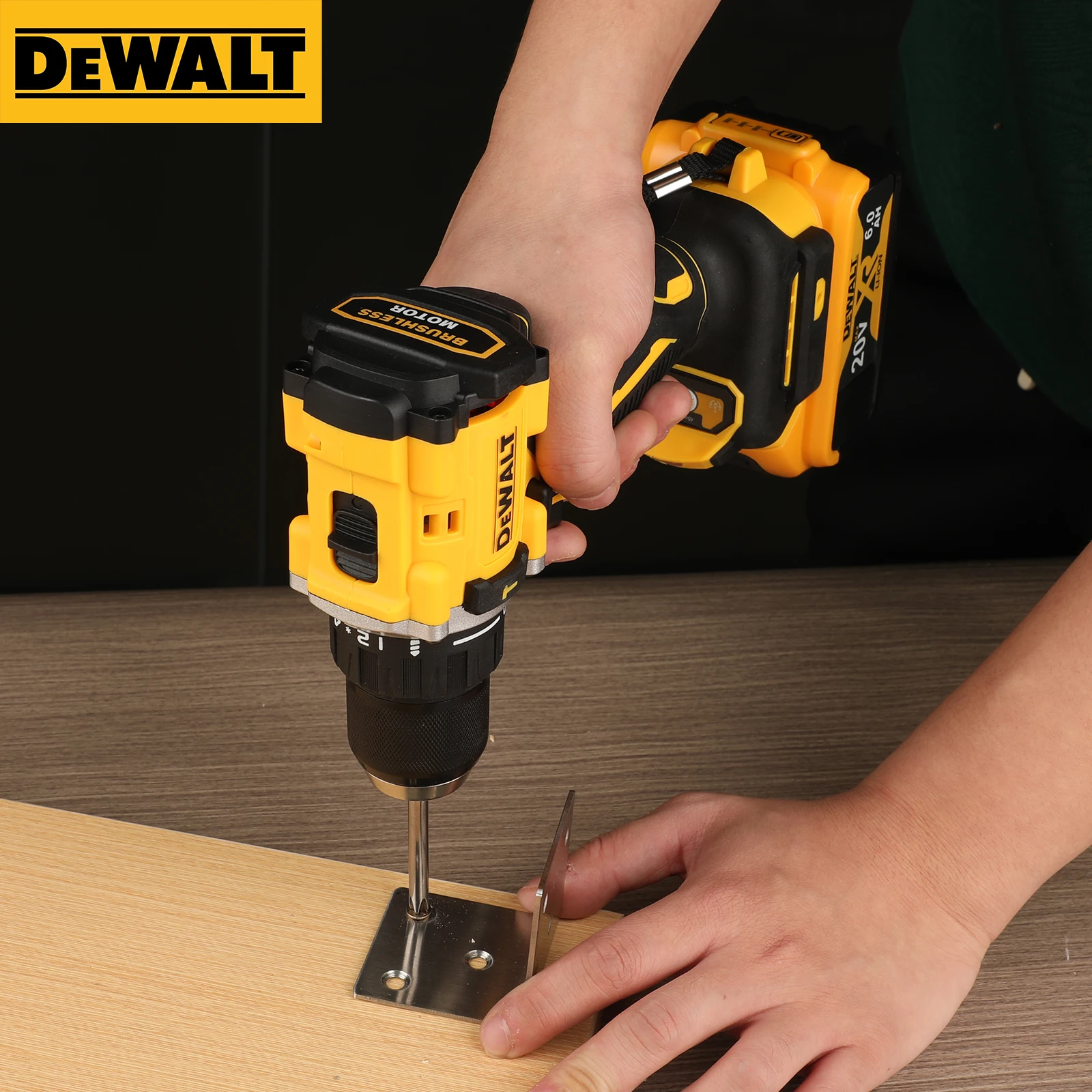 DEWALT Lithium Battery 20V Rechargeable Brushless Compact Electric Screwdriver Hand Drill Impact Drill DCD805 - Image 2