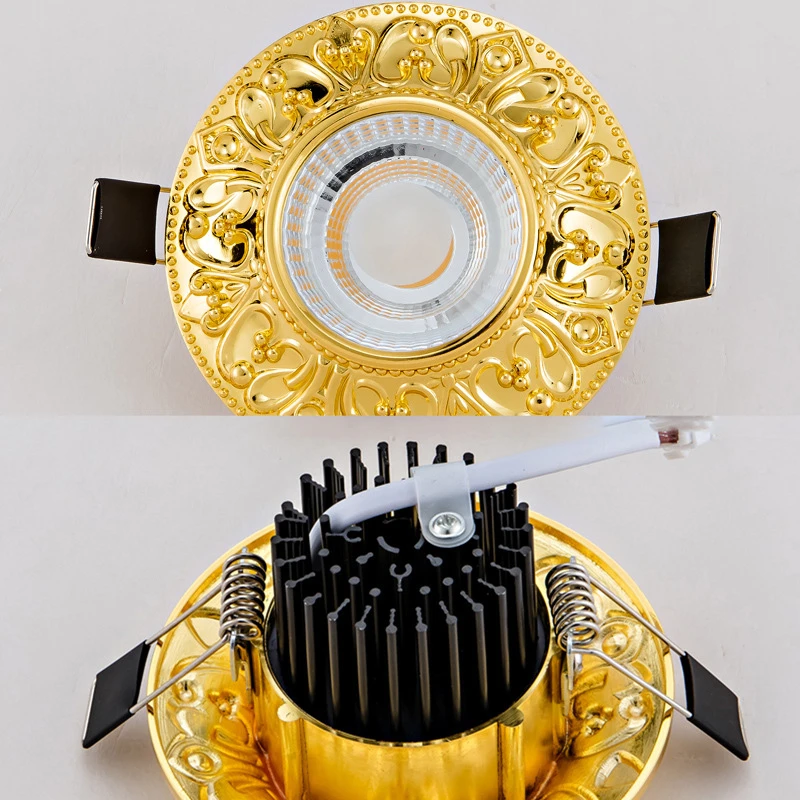 European Retro Led Downlight for Living Room Study Bedroom Decor Spotlights Embedded Spot Recessed Lamp Corridor Aisle Lights - Image 6