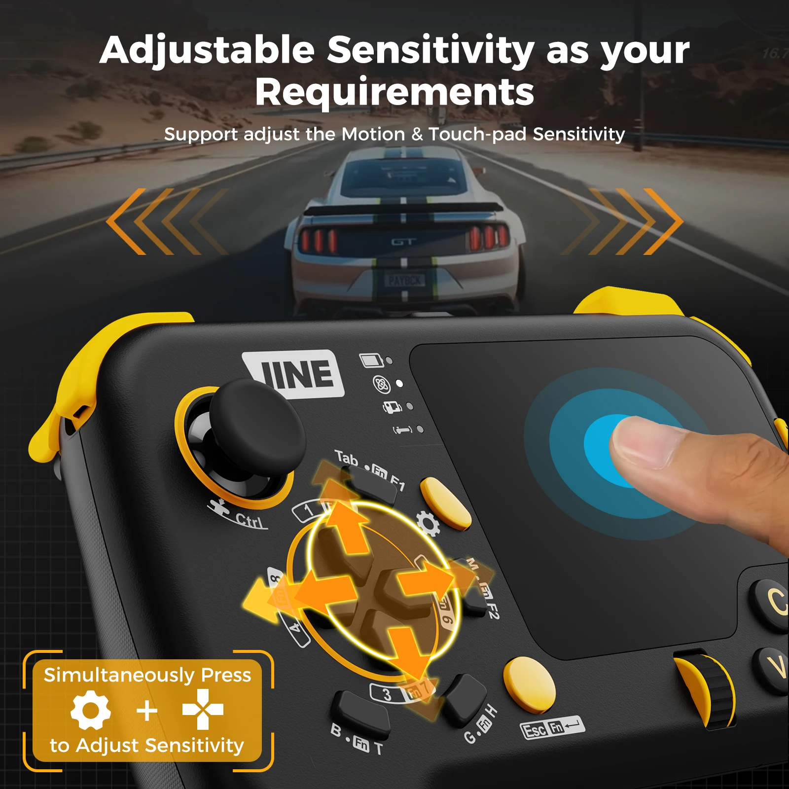 IINE Ungrade Wireless Mouse-Pad Controller As Keyboard and Mouse Combo Set with Touchpad - Image 5