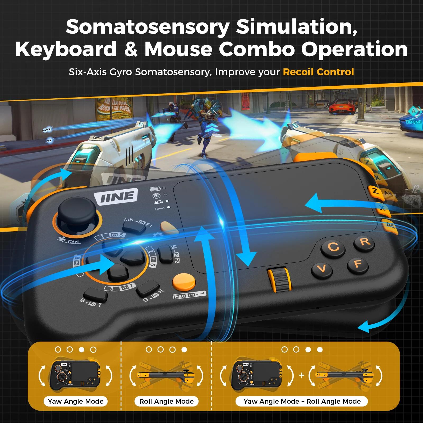 IINE Ungrade Wireless Mouse-Pad Controller As Keyboard and Mouse Combo Set with Touchpad - Image 6