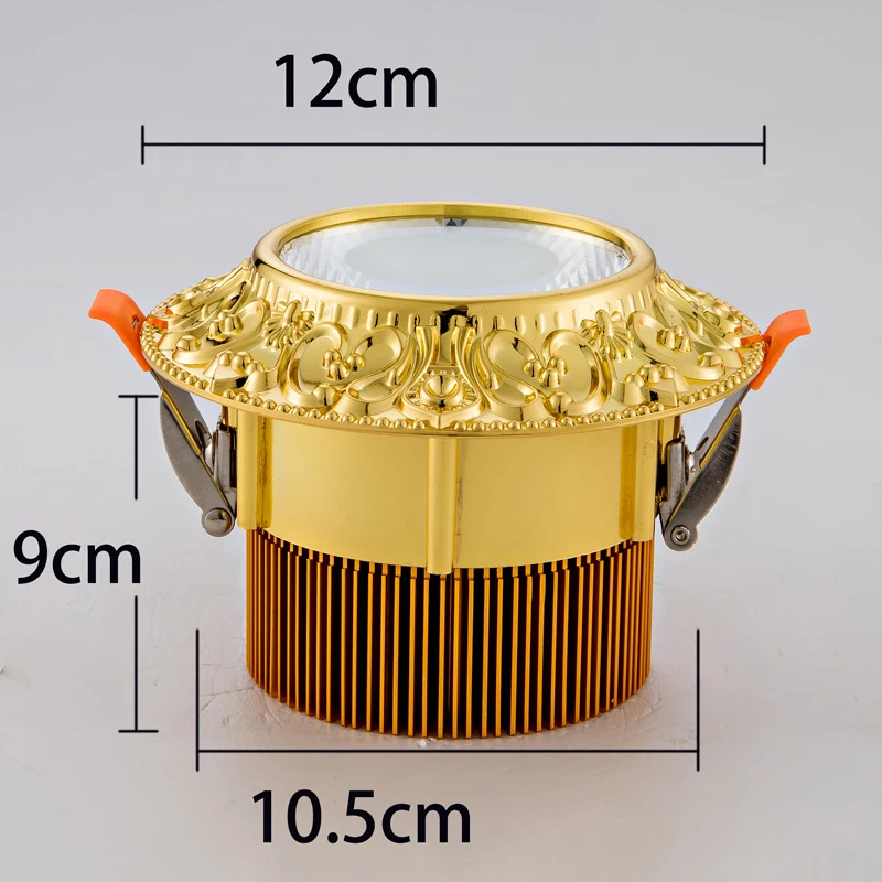 European Retro Led Downlight for Living Room Study Bedroom Decor Spotlights Embedded Spot Recessed Lamp Corridor Aisle Lights - Image 3