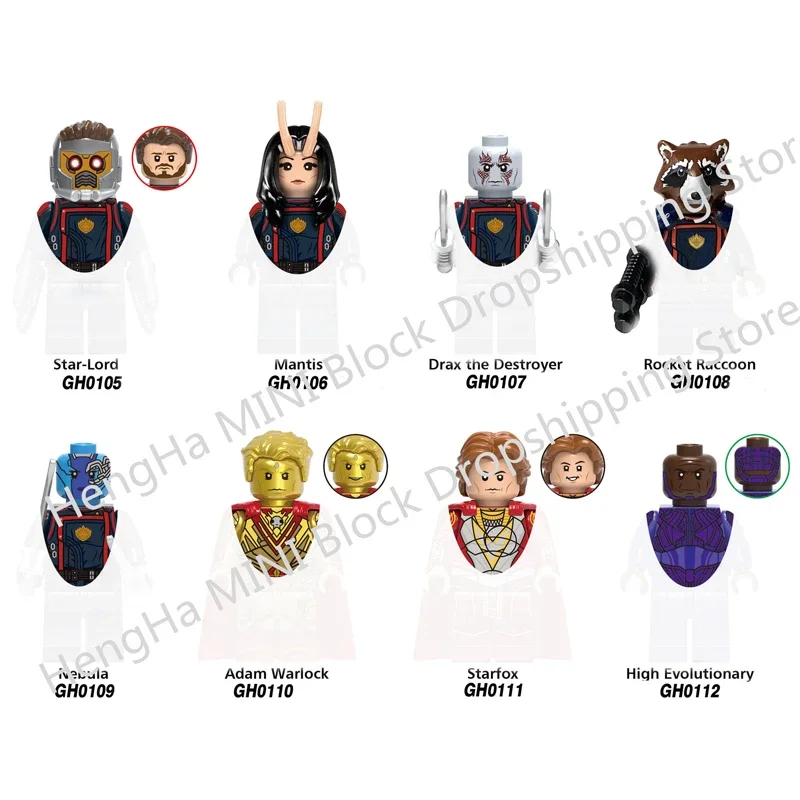 Anime Carton Building Blocks Iron Man Super Heroes Bricks Dolls Toy Figures Assemble Blocks Children Christmas Gifts - Image 2