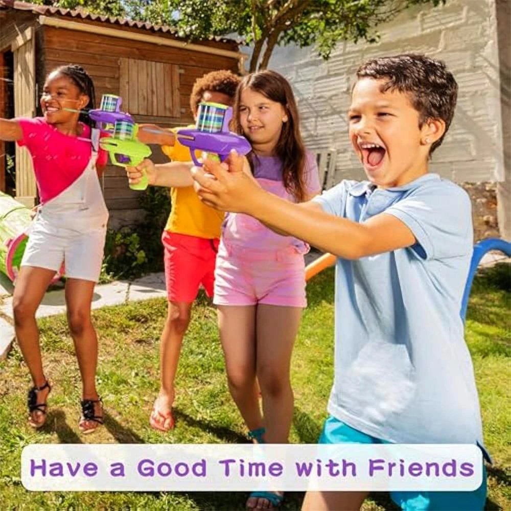 Kids Outdoor Game Foam Disc Gun Toy Flying Disc Shooting Launcher Gun Double Parent-child Interactive Children Toy - Image 5
