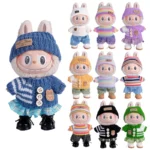 YZZS For Labubu accessories Sitting Party Series Classic Dress Grid For Labubu outfit designer Kid Gift Labubu clothing designer