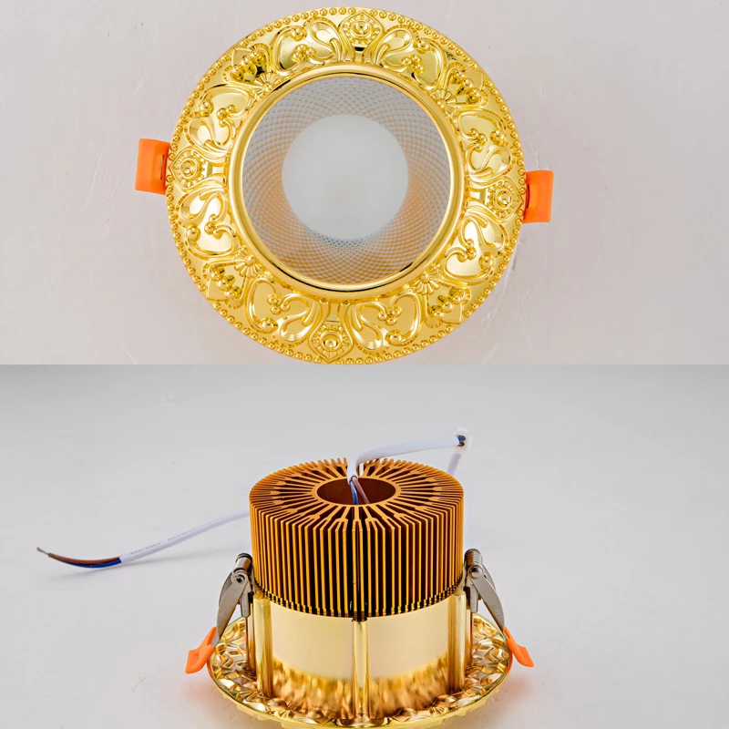 European Retro Led Downlight for Living Room Study Bedroom Decor Spotlights Embedded Spot Recessed Lamp Corridor Aisle Lights - Image 5