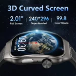 LAXASFIT 2.01 Inch Curved Screen Men's Smart Watch Bluetooth 5.3 HD Call Multiple Sports Modes Woman Watch Gift