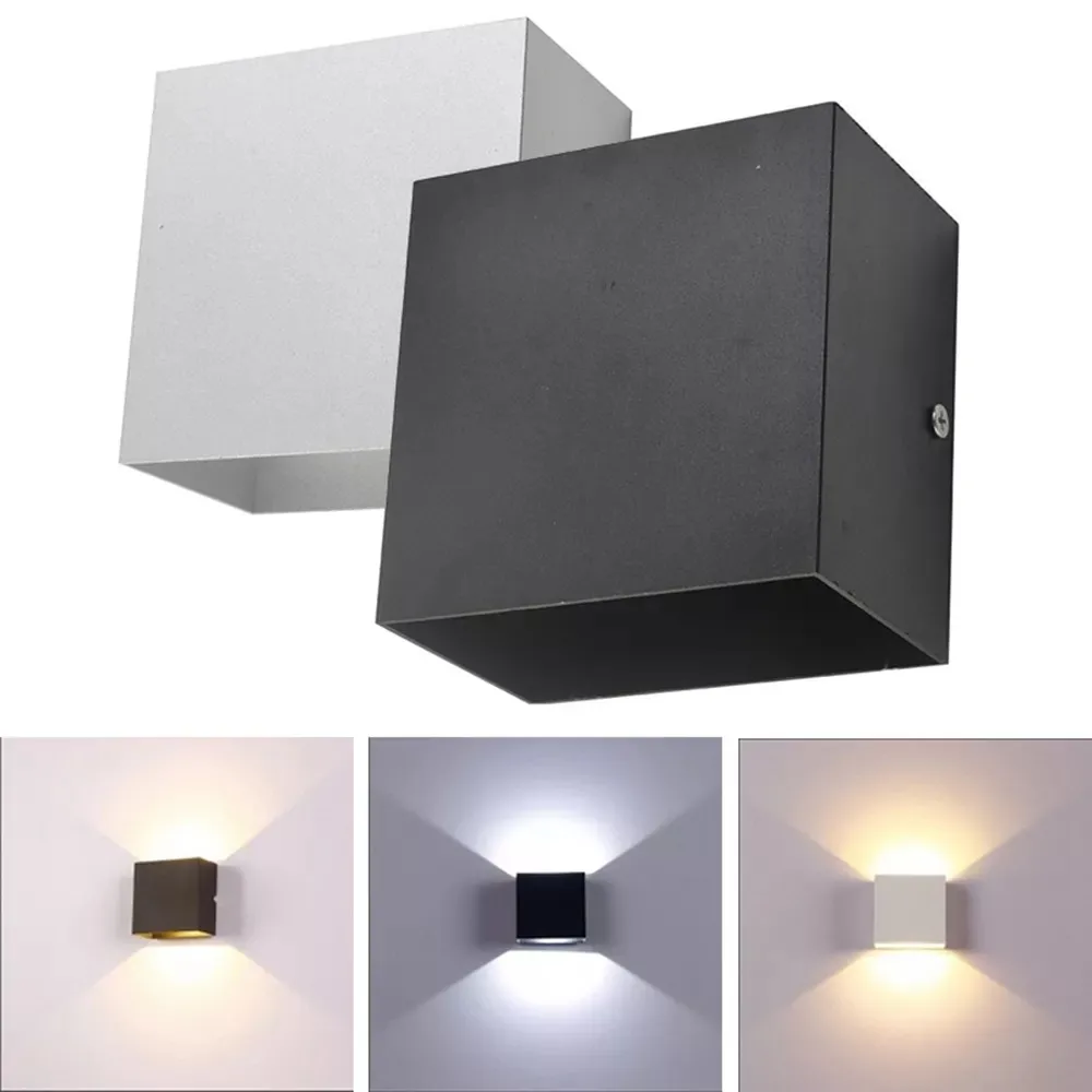 6W 12W Waterproof AC85-265V Surface Mounted LED Wall Light Modern Nordic Luminaire Indoor Wall Lamps Living Room Porch Outdoor - Image 3