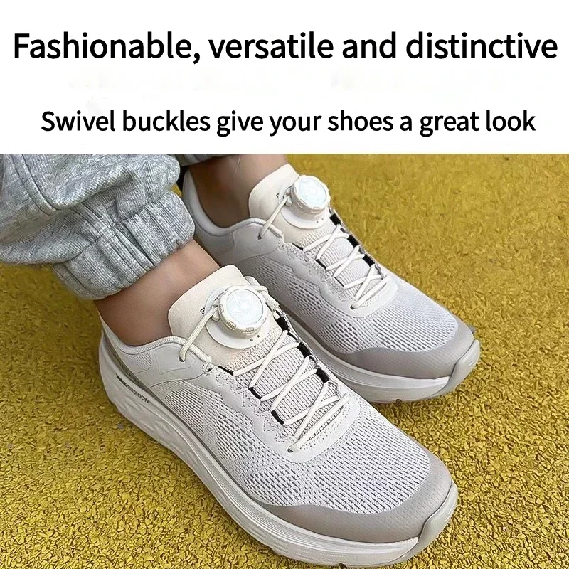 New Automatic Shoelaces Without ties Swivel Buckle Elastic Laces Sneakers Adult Kids unisex 4mm Round Shoelace Shoe Accessories - Image 4