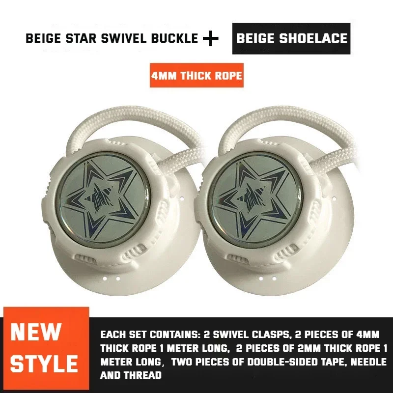 New Automatic Shoelaces Without ties Swivel Buckle Elastic Laces Sneakers Adult Kids unisex 4mm Round Shoelace Shoe Accessories - Image 5