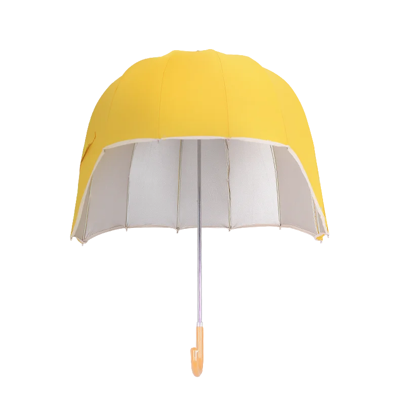 Children's Helmet Umbrella Sun Women Parasol Student Long Handle Umbrella Creative Cartoon Kids Cute Hat Umbrellas Paraplu SY294 - Image 6