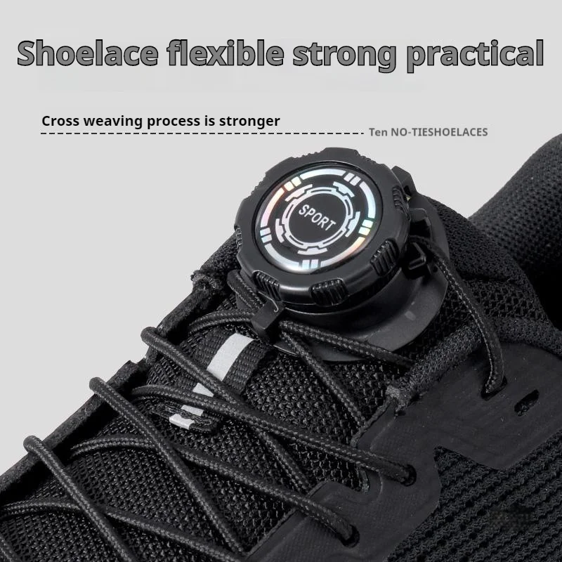 Automatic Shoelaces Without ties Install simple Swivel Buckle Laces Thick Rope Tennis Sneakers Shoelace Shoe Accessories 1Pair - Image 3