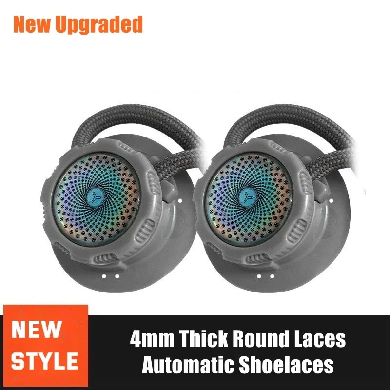 New Automatic Shoelaces Without ties Swivel Buckle Elastic Laces Sneakers Adult Kids unisex 4mm Round Shoelace Shoe Accessories