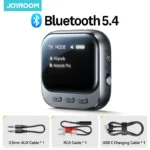 Joyroom 2-IN-1 Bluetooth 5.4 Transmitter Receiver with OLED Display for 2 Airpods or Headphones 3.5MM AUX Jack Adapter 400mAh