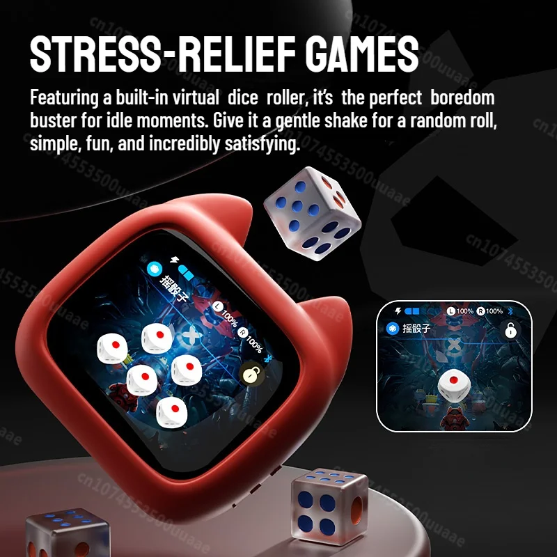 Zombiescat Touch Screen Bluetooth 6.0 Earphones ENC Call Noise Canceling Headphone HiFi Sound TWS Wireless EarBuds with Lanyard - Image 3